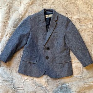 H&M Toddler Boy Cotton Blazer - 1 1/2 - 2Y - Blue